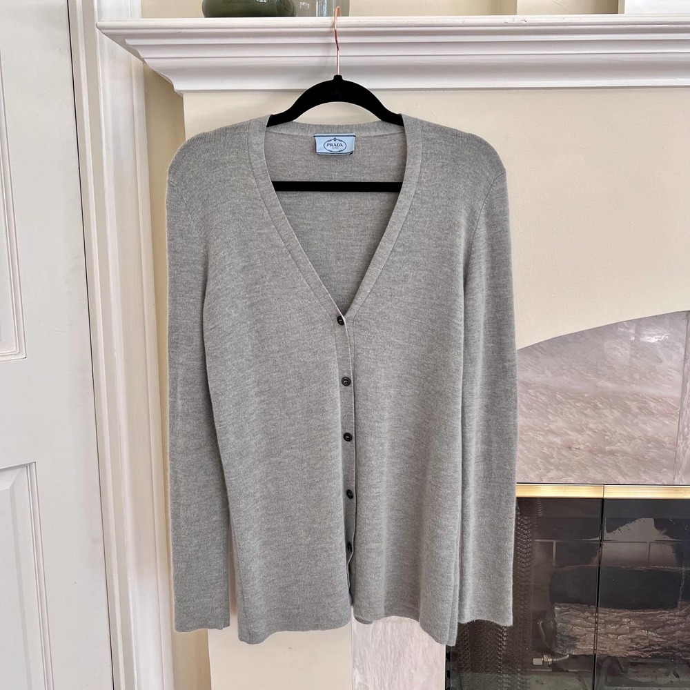 Light Grey PRADA Cardigan